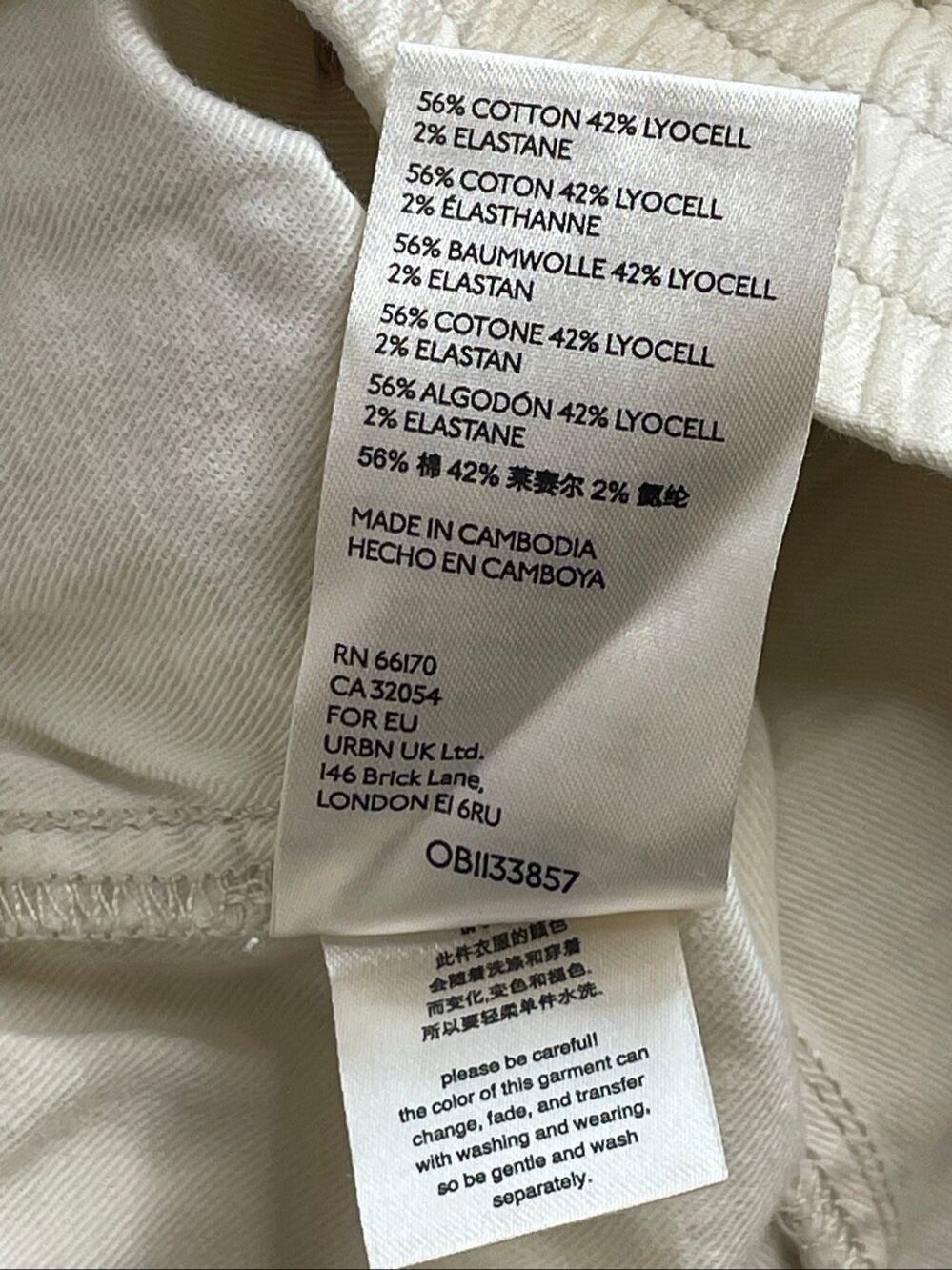 Anthropologie Amaya Utility Shorts Cream size Small - Picture 9 of 10